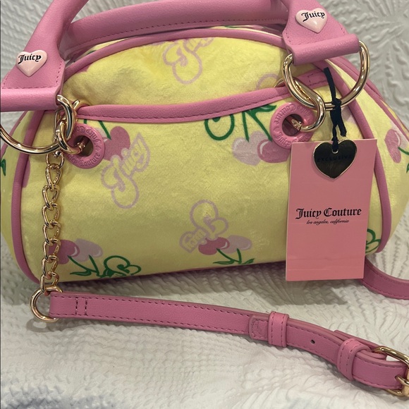 NWT Juicy Couture Yellow Cherry Gelato Satchel - Picture 3 of 7